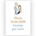 Frozen, adesivo infantile 5x7cm personalizzato