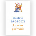 Winnie de Pooh, etichetta adesiva per eventi infantili 5x7cm