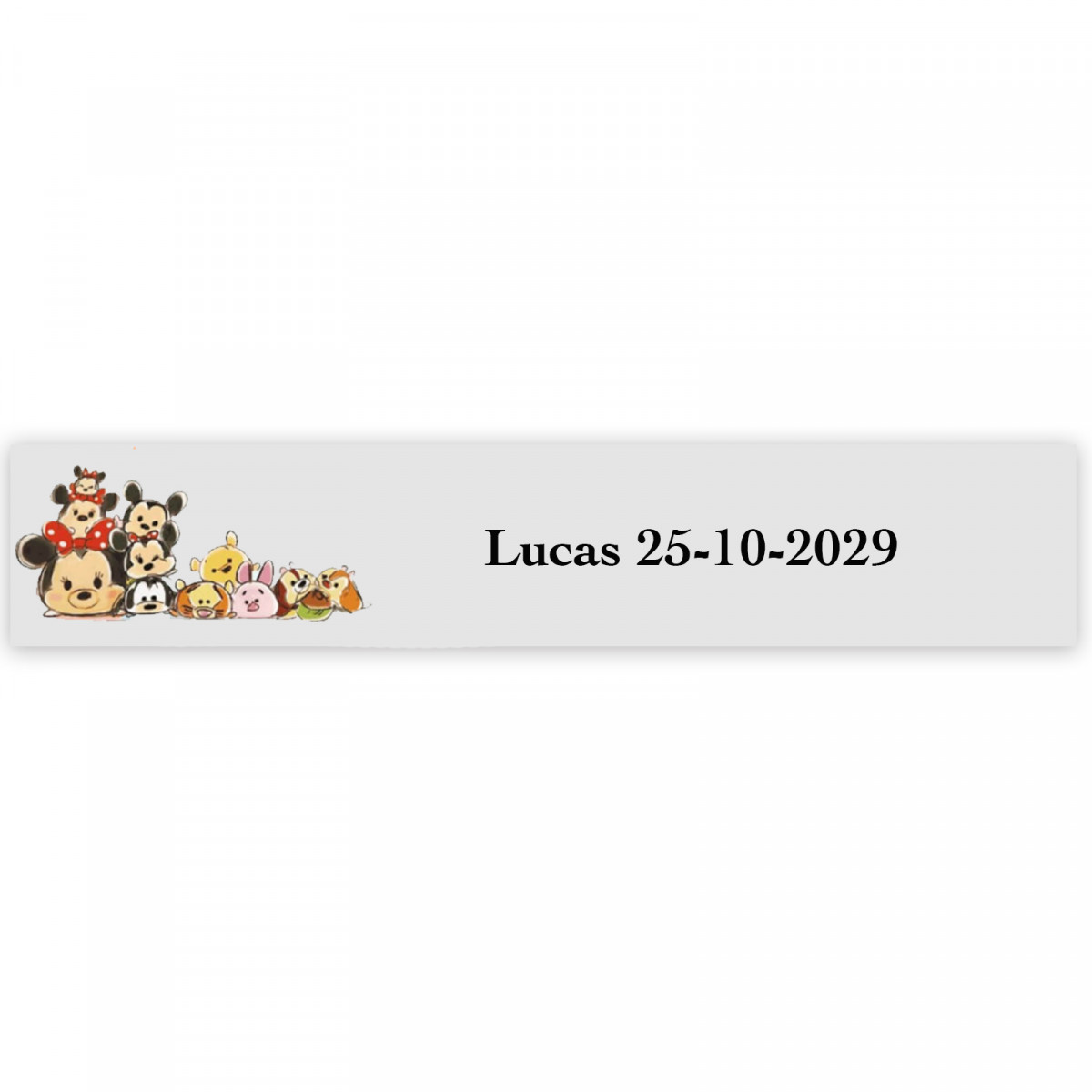 Bambini Disney, adesivi decorativi 5x1cm trasparenti