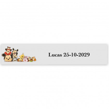 Bambini Disney, adesivi decorativi 5x1cm trasparenti