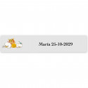 Disney bebé, adesivo 5x1 cm trasparente per eventi infantili