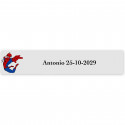 Etichetta adesiva Spiderman 5x1 cm per dettagli infantili personalizzati