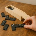 Dominó in scatola di legno