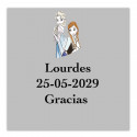 Etichetta adesiva trasparente Frozen 5x5 cm personalizzata