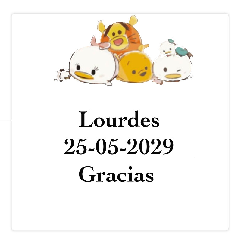Adesivo personalizzato Disney gang 5x5 cm per eventi