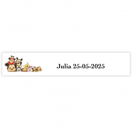 Adesivo personalizzato Pandilla Disney 5x1cm per decorare