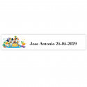 Adesivo personalizzato Disney per eventi speciali 5x1cm bianco
