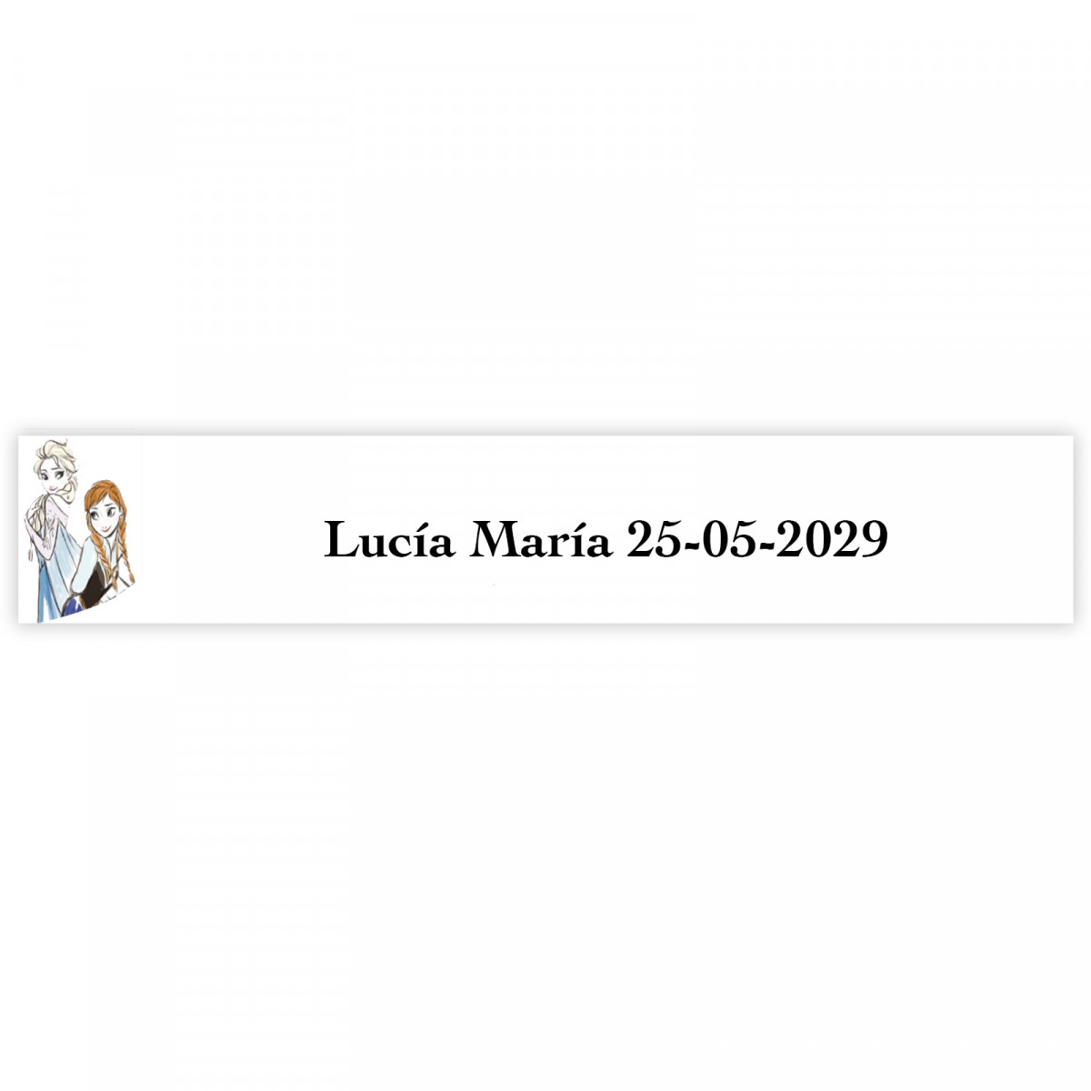 Adesivo personalizzato Frozen 5x1cm per ogni tipo di evento