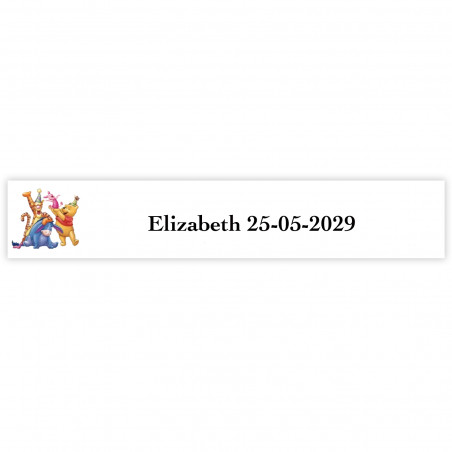Winnie the Pooh 5x1cm adesivo personalizzato per eventi