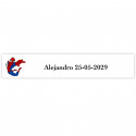 Spiderman adesivo personalizzato 5x1cm per eventi infantili