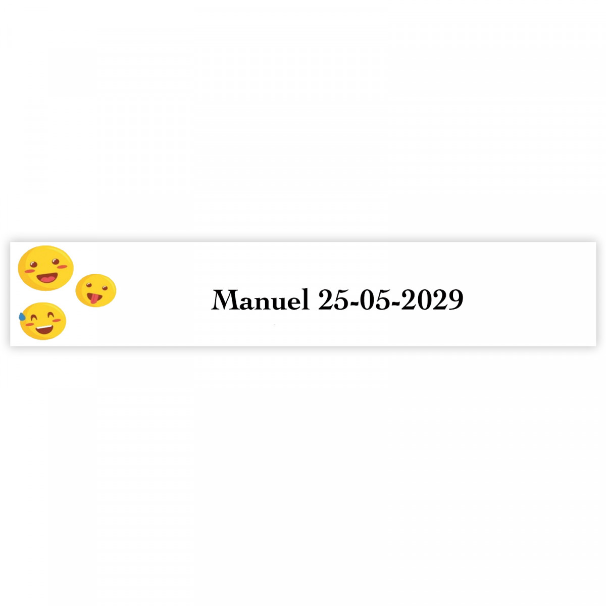 Emoji adesivo divertente personalizzato 5x1cm