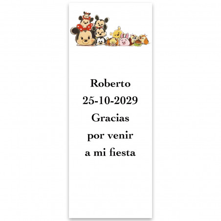 Disney adesivo personalizzato per eventi 5x13cm