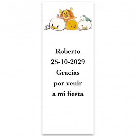 Etichetta adesiva Disney per eventi 5x13cm