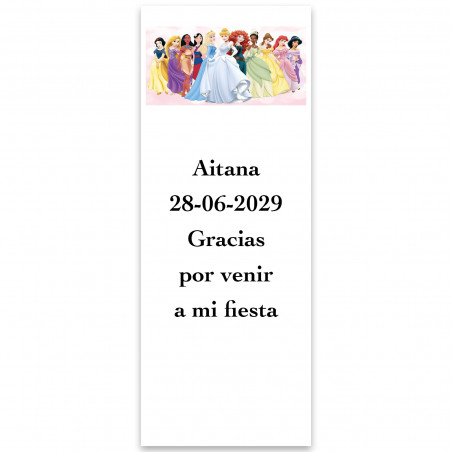 Principesse, adesivo personalizzato 5x13cm