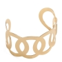 Bracciale dorato traforato per donna Eleganza e stile moderno