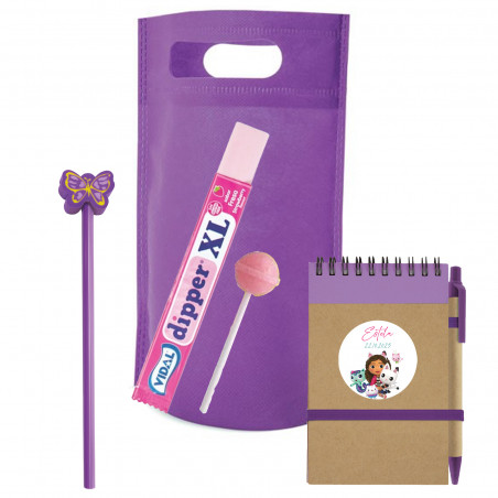 Gabby Gato borsa con quaderno, matita e dolcetti