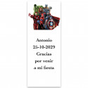 Avengers, etichetta adesiva personalizzata verticale 13x5cm
