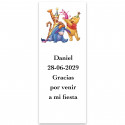 Adesivo personalizzato di Winnie the Pooh 13x5cm per eventi