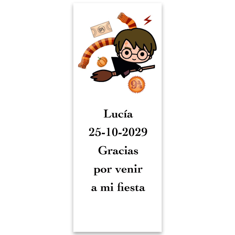 Harry Potter, adesivo personalizzato verticale 13x5cm