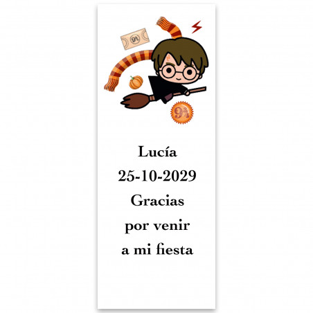 Harry Potter, adesivo personalizzato verticale 13x5cm