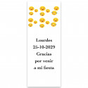 Adesivo personalizzato verticale editabile 13x5 cm con emoji