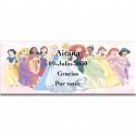 Adesivi personalizzati delle Principesse per eventi speciali 13x5cm