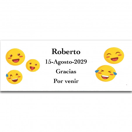 Emojis adesivo personalizzato originale 13x5cm