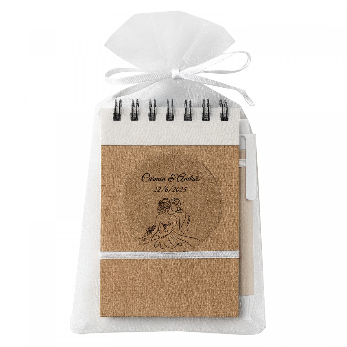 Idee personalizzate per matrimoni quaderno con penna