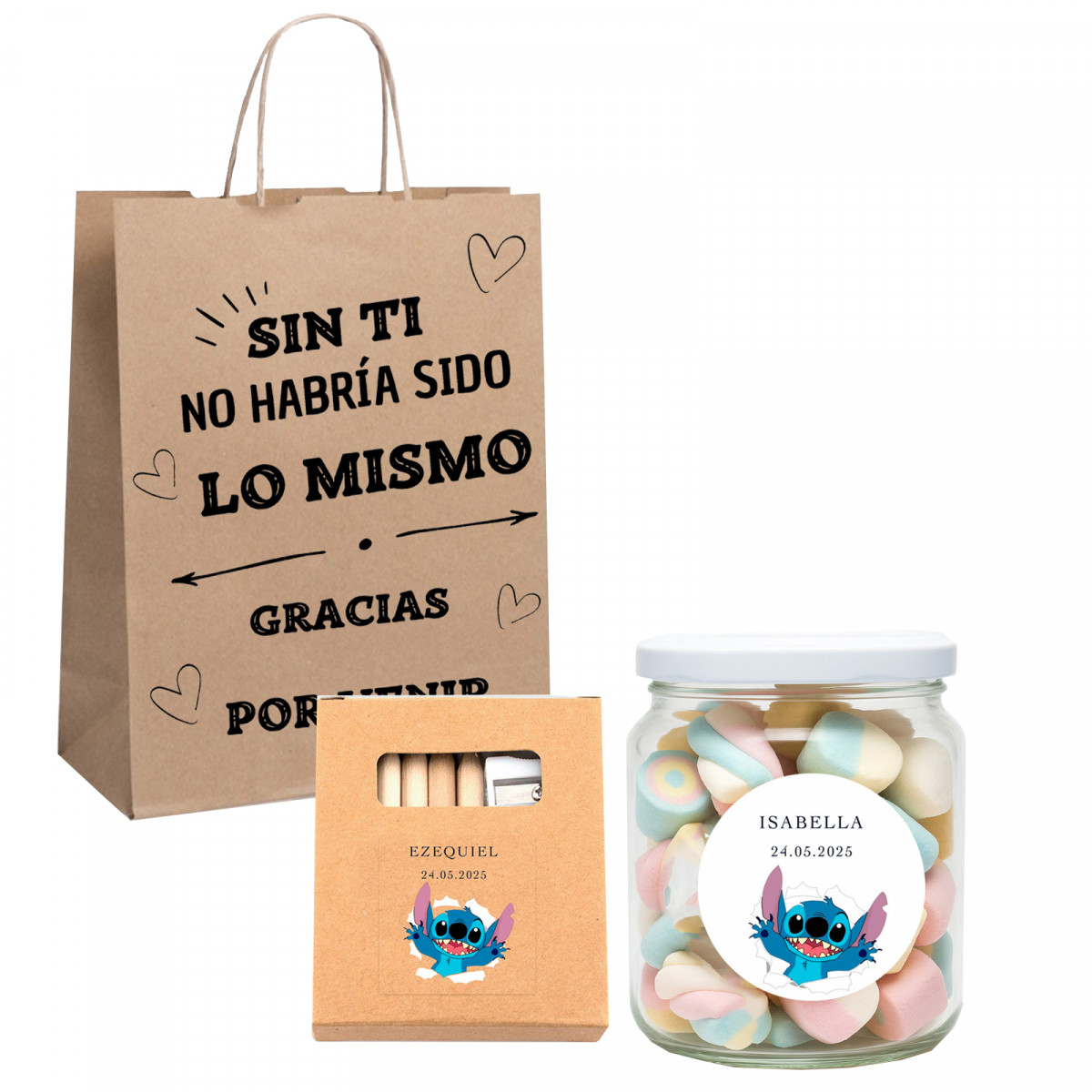 Stich regalo personalizzato per bambini per eventi
