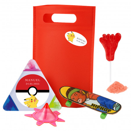 Pokemon sacchetto piñata con marcatore giocattoli e pica pica