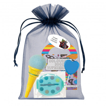 Avengers pacchetto in sacchetto di organza con regali per bambini