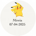 Etichetta adesiva pokemon per eventi 5cm trasparente