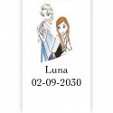 Frozen adesivo verticale 3x5cm per decorare