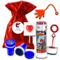 Spiderman borsa metallica con dettagli divertenti per bambini