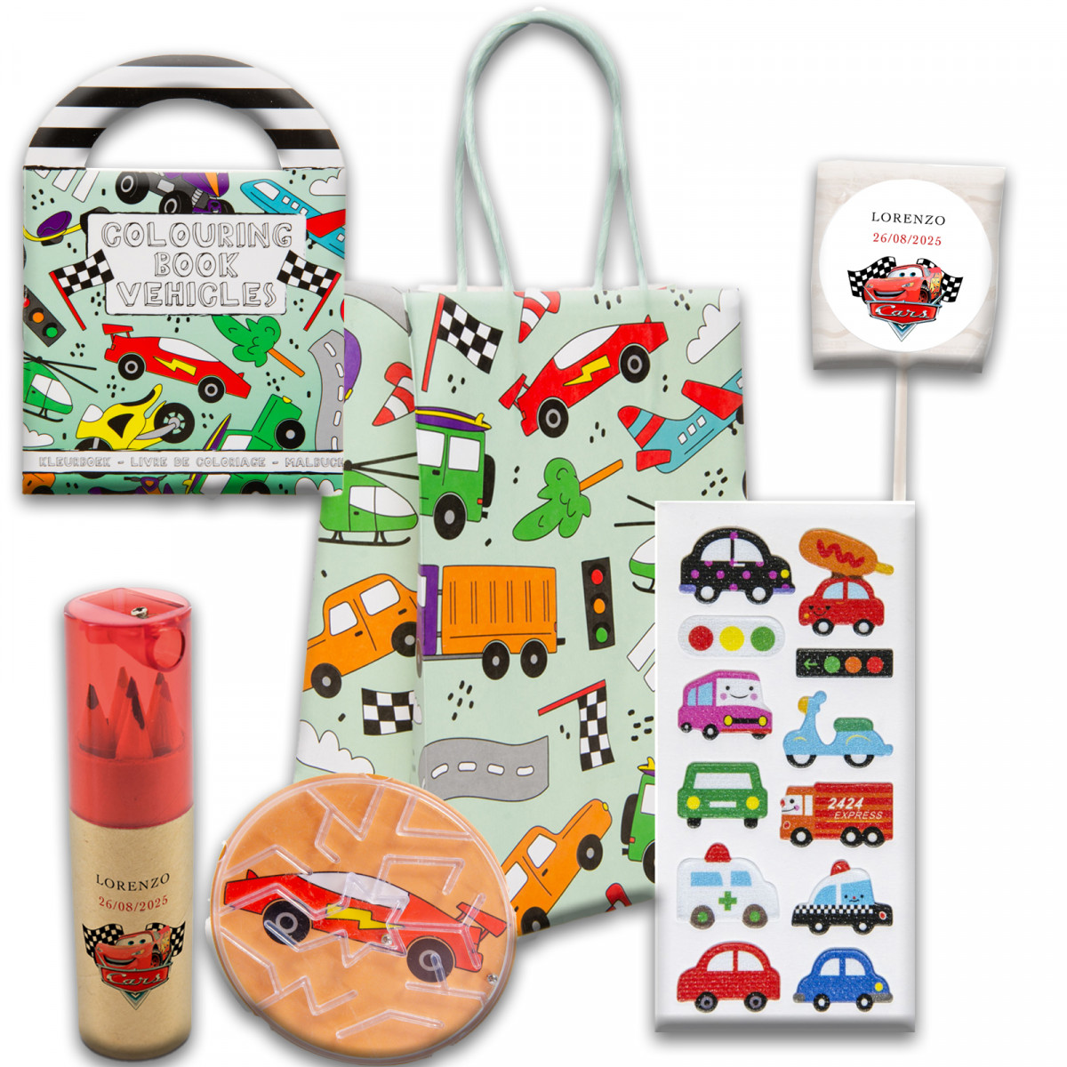 Auto pacchetto di intrattenimento educativo per bambini