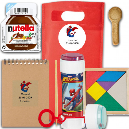 Spiderman, regali personalizzati per bambini per compleanni, comunioni, battesimi e matrimoni