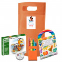 Vaiana Moana, borsa piñata con gioco di costruzione e libro da colorare