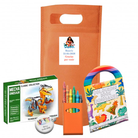 Vaiana Moana, borsa piñata con gioco di costruzione e libro da colorare