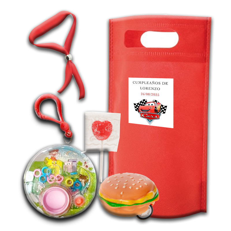 Auto, pacchetto per bambini con regali divertenti per bambini