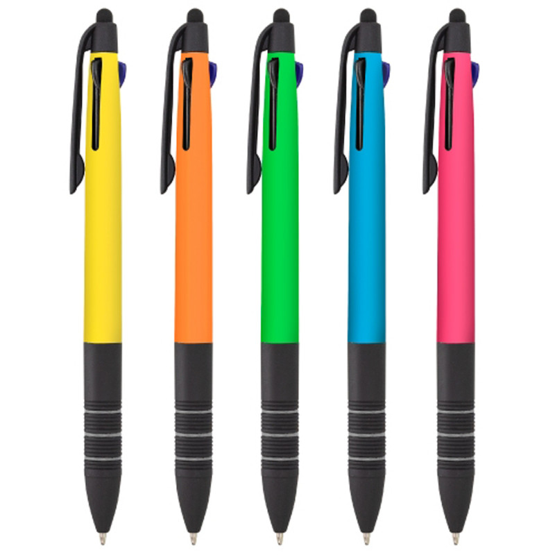 Penna con inchiostro blu nero e rosso confezione da 5 unità