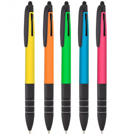 Penna con inchiostro blu nero e rosso confezione da 5 unità