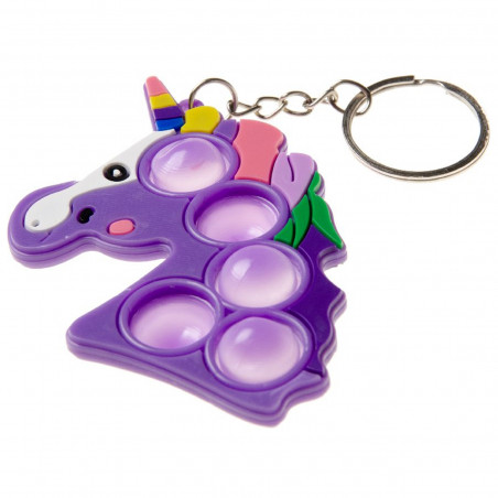 Portachiavi unicorno pop it