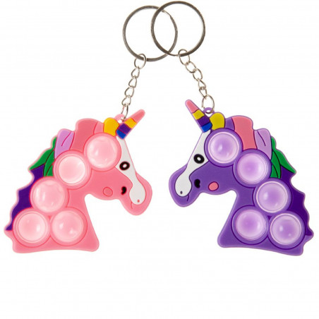 Portachiavi unicorno pop it