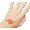 Tatuaggio spaziale per feste infantili di 5x5 cm con divertenti design
