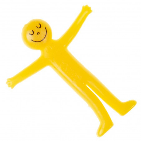 Figura faccia sorridente elastica per dettagli degli ospiti
