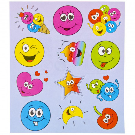 Emoji adesivi facciali divertenti