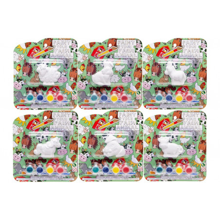 Set per pitturare gesso infantile animale da fattoria
