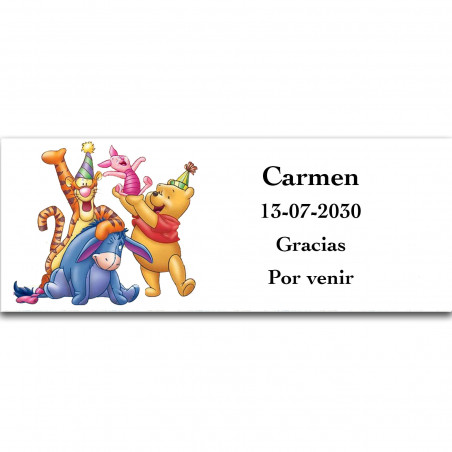 Winnie the pooh borsa con prodotti per bambini e design personalizzato