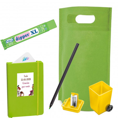 Set scolastico personalizzato di toy story con caramella