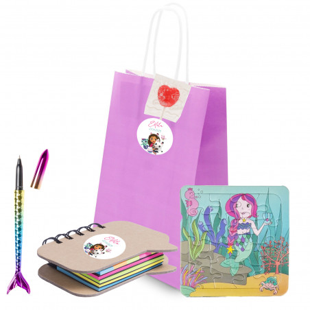 Gabby gato set con blocco note penna e puzzle